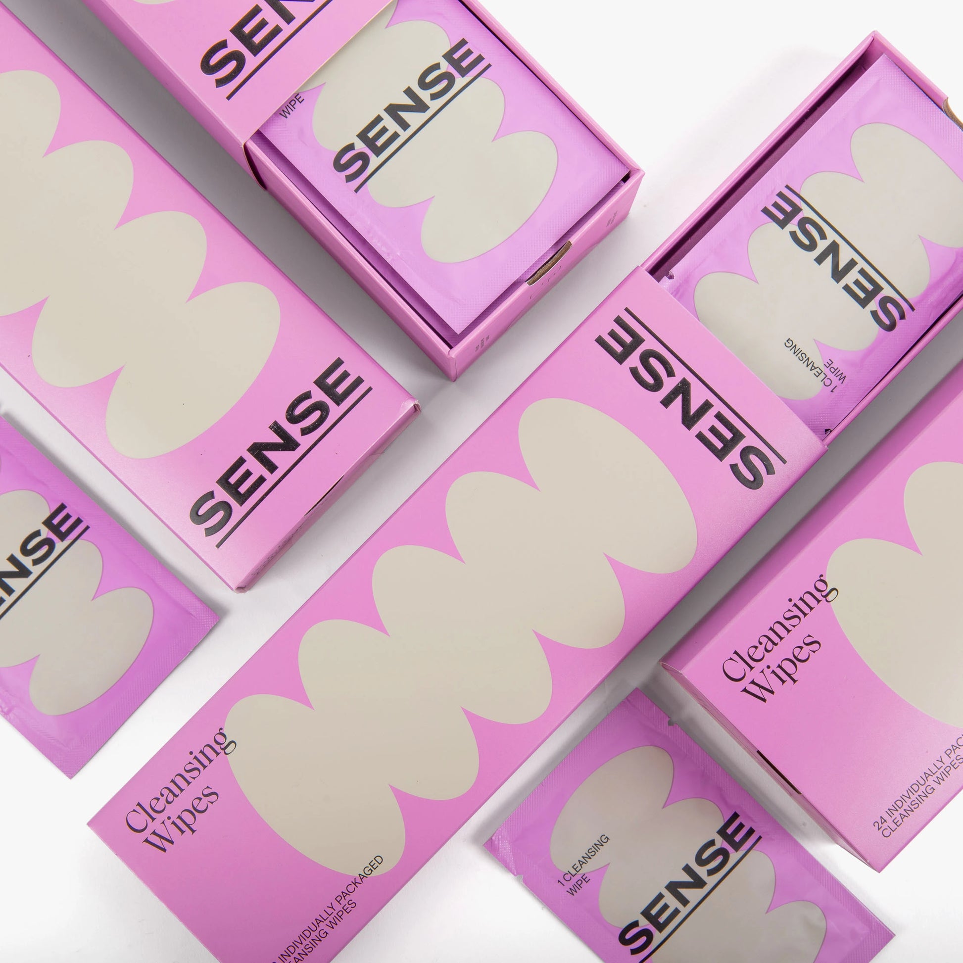 Sense cleansing wipes packs