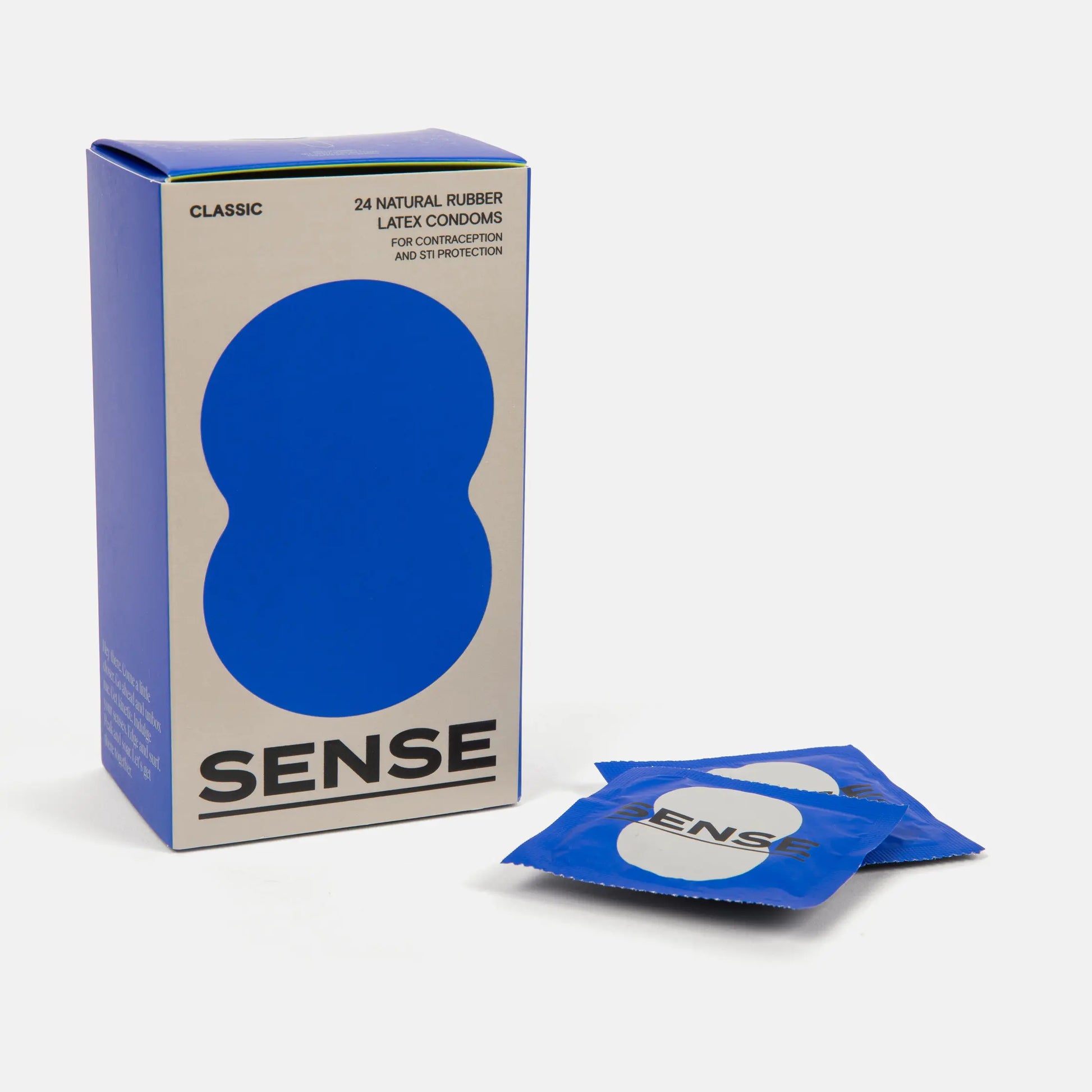 Sense premium natural rubber latex condoms 24 pack 